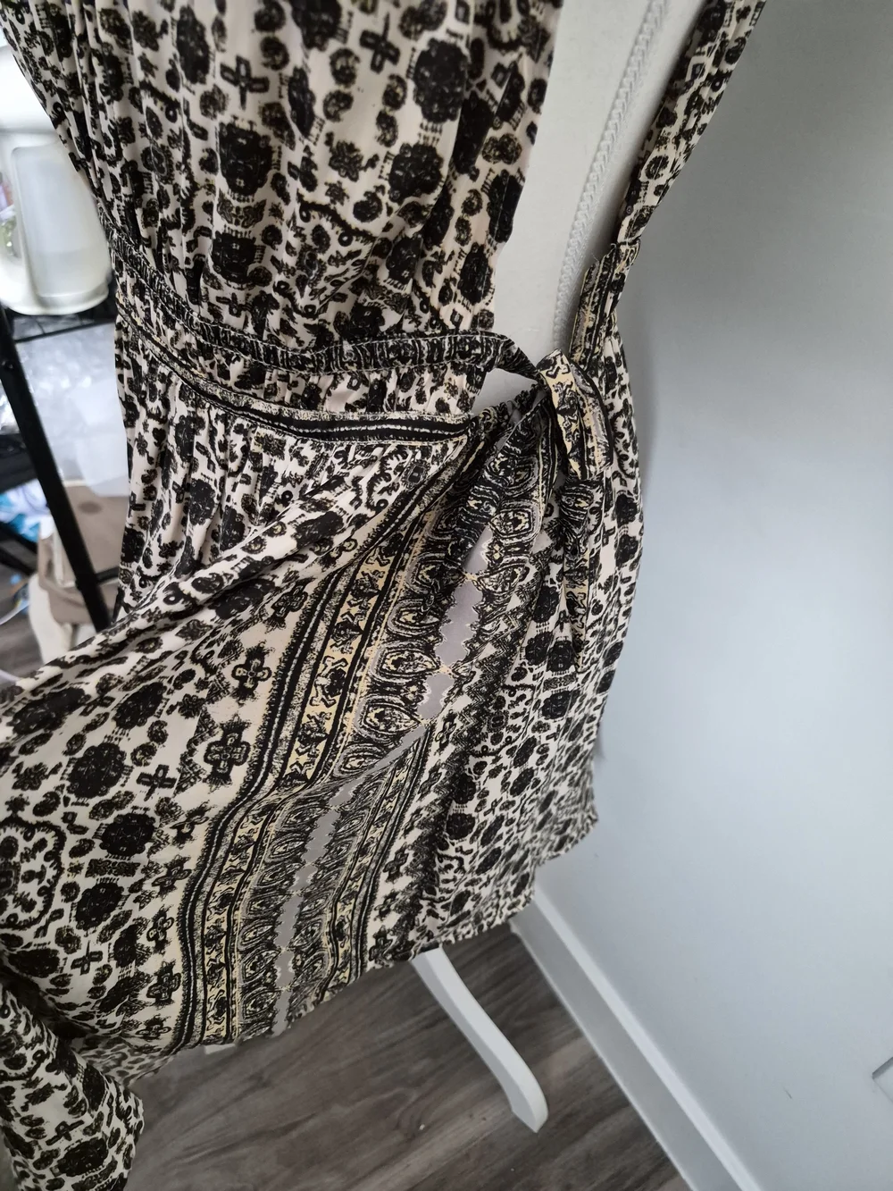 Free People Printed Halter Neck Mini Dress / Romper Size M